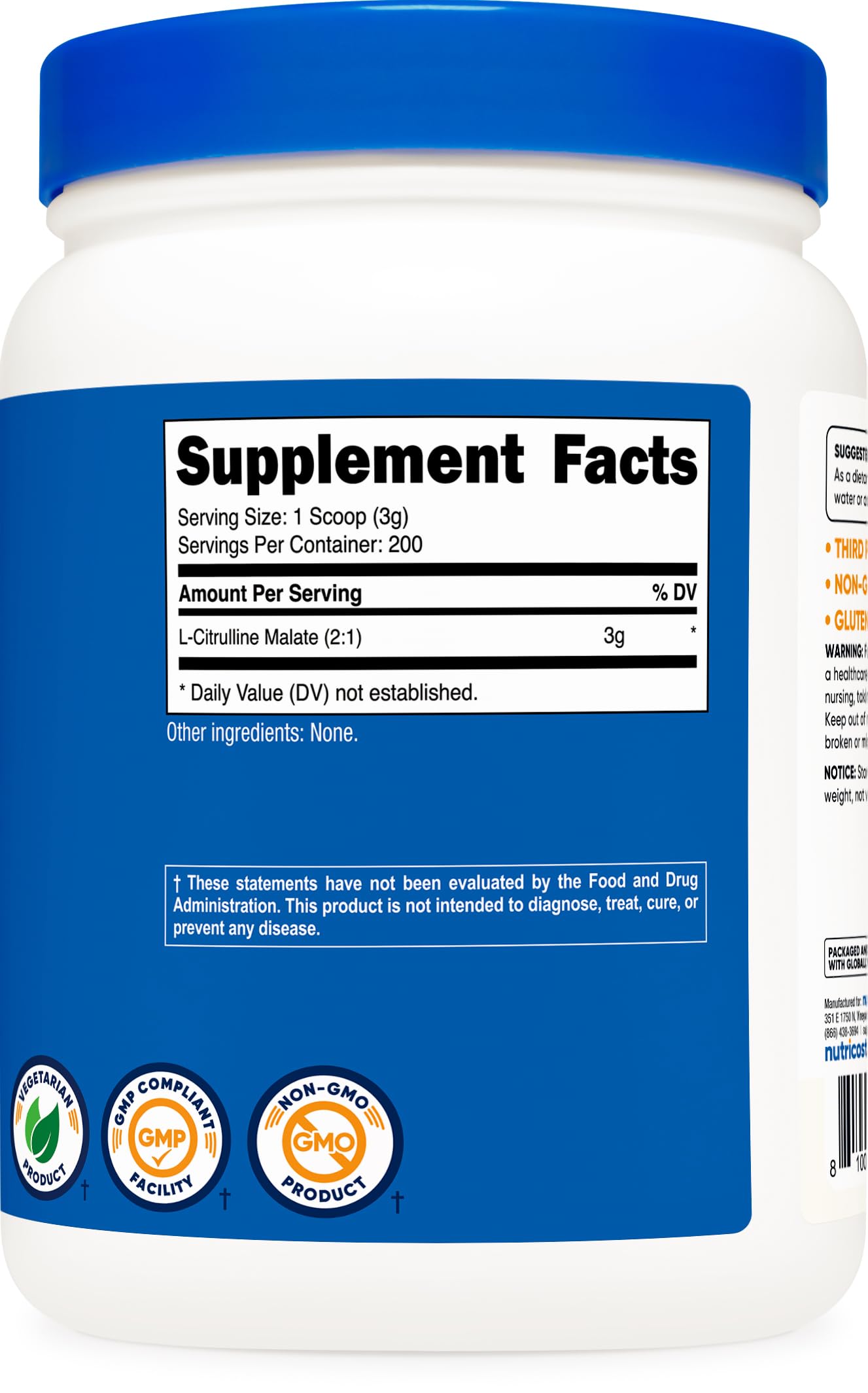 Nutricost L-Citrulline Malate 2:1 Powder

