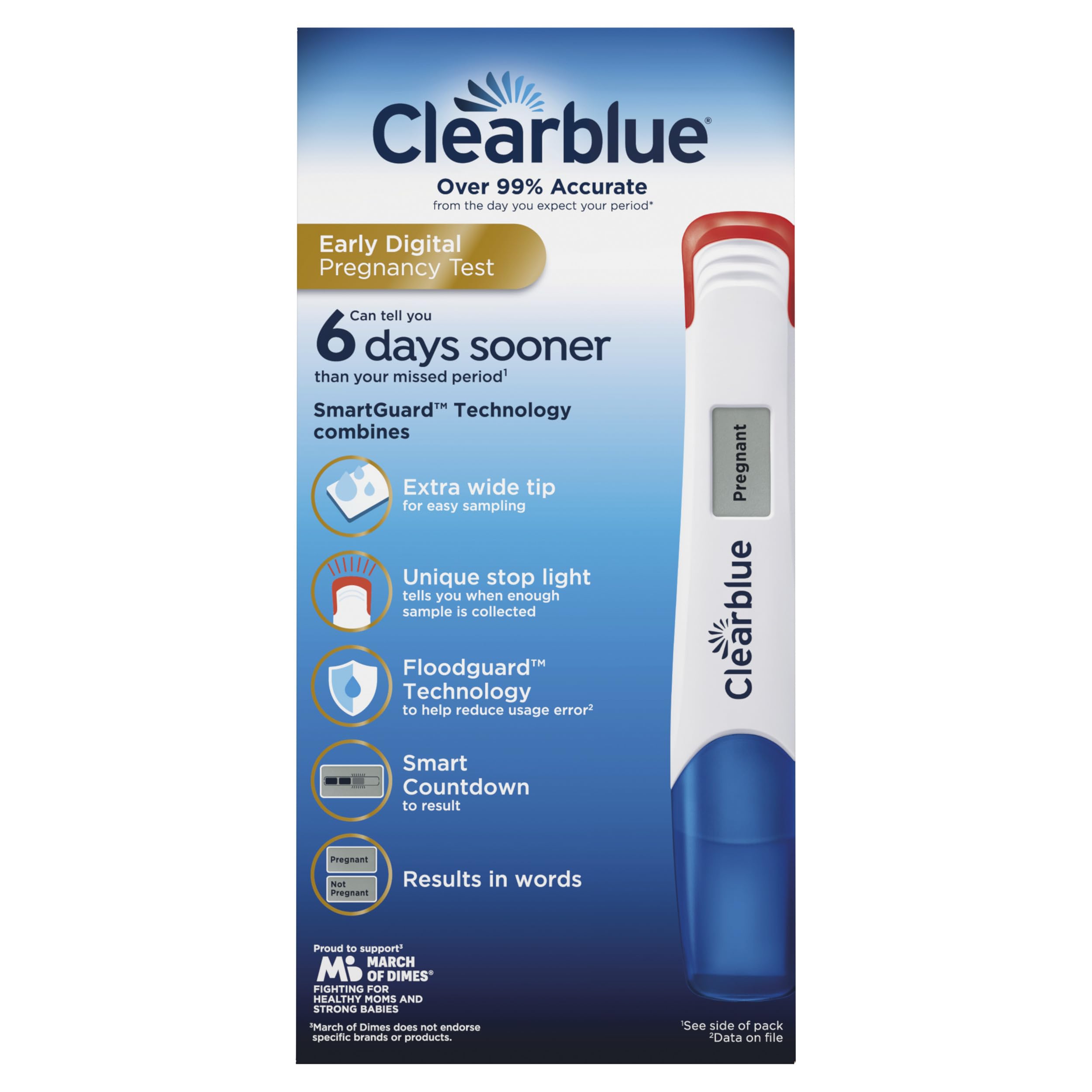 Clearblue Early Digital Pregnancy Test | Fast Results

