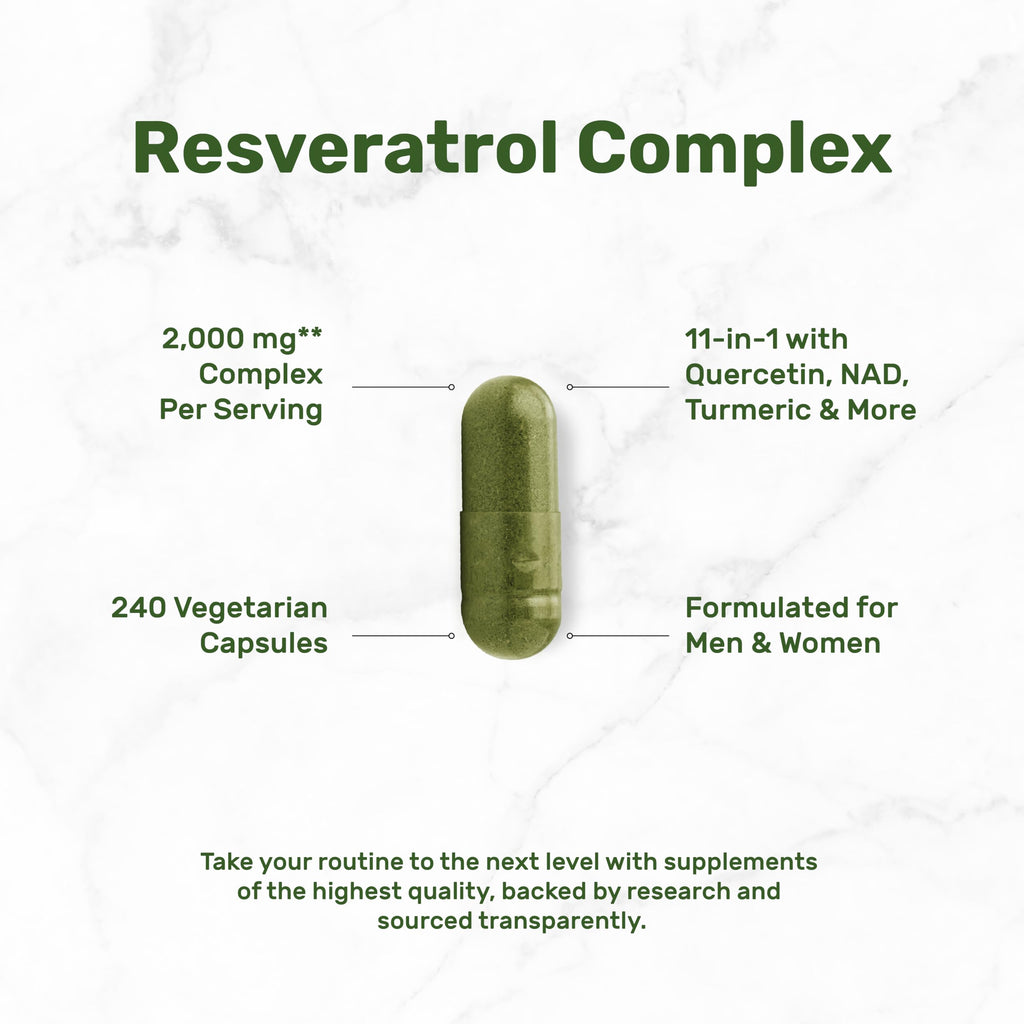 Resveratrol Complex Supplement by Deal Supplement | Non-GMO

