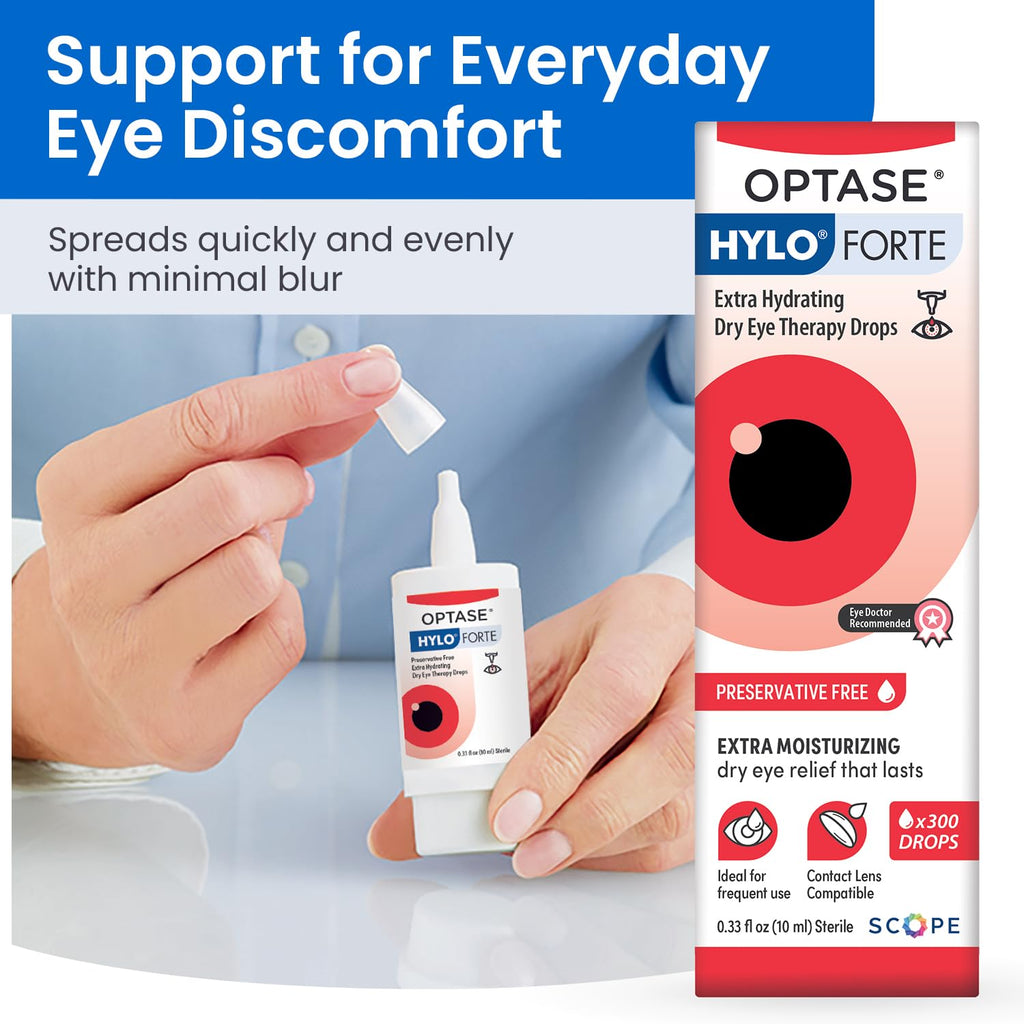 Optase HYLO Forte Preservative-Free Eye Solution for Contacts

