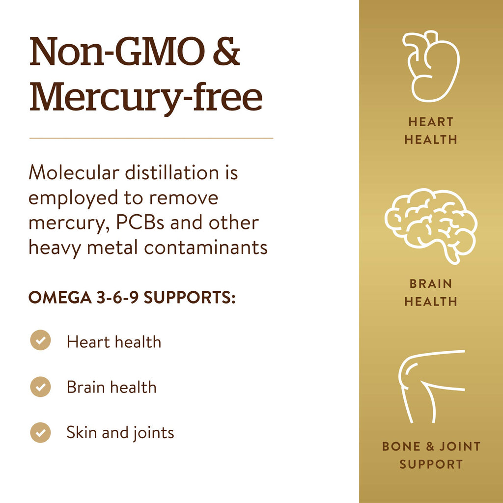 Solgar Omega Fatty Acid Softgels | Dietary Supplement

