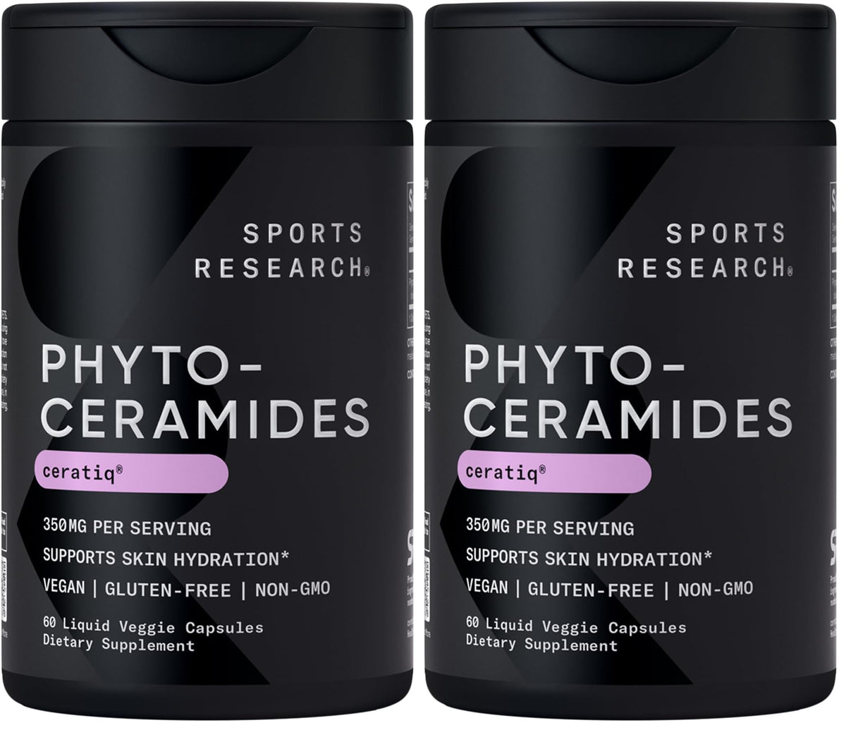 Sports Research Phytoceramides 350 mg Dietary Supplement for Skin Hydration Ceratiq
