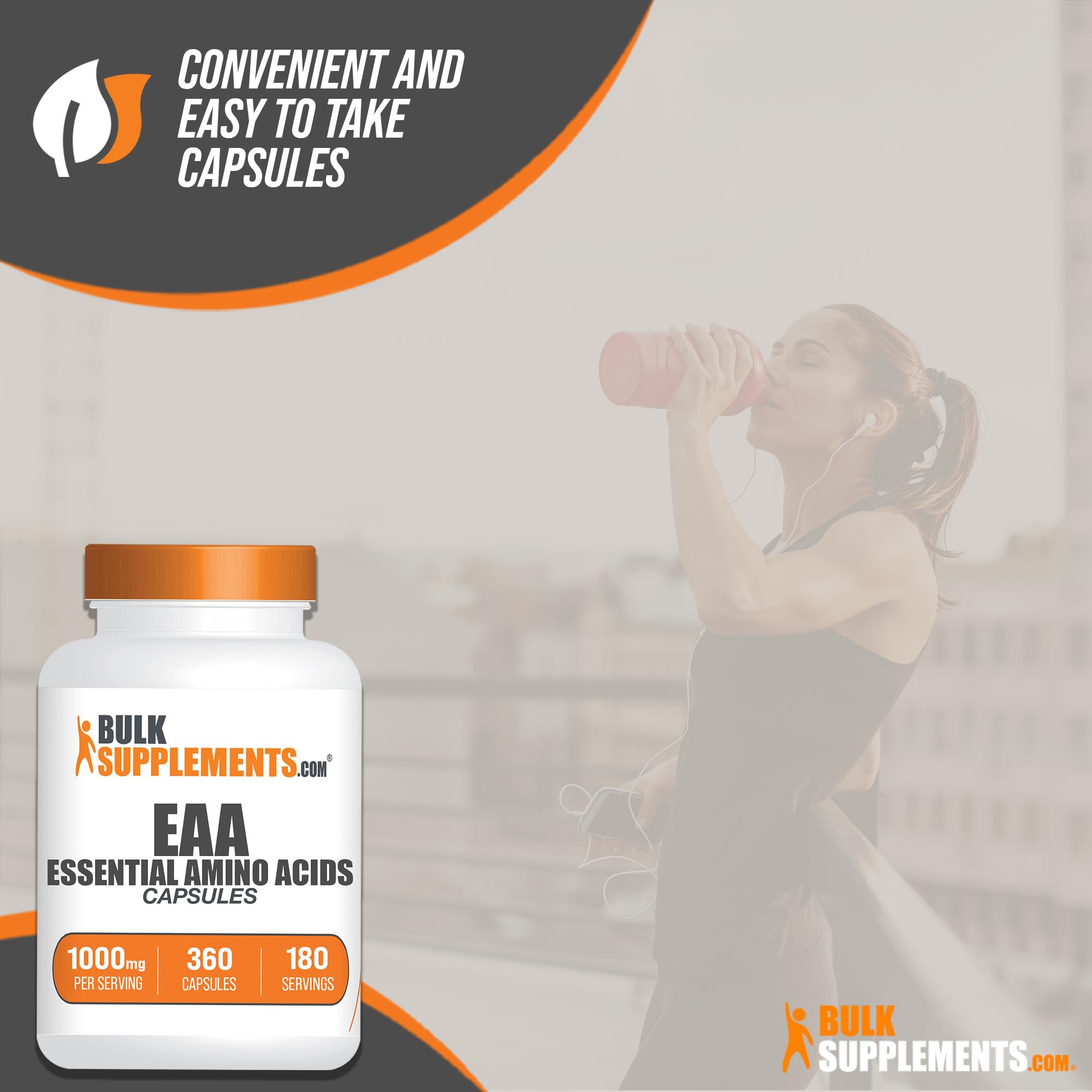 BulkSupplements Essential Amino Acids Capsules Gluten Free

