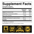 SPARTIS Zinc Quercetin Immune Support with C, D3, Bromelain

