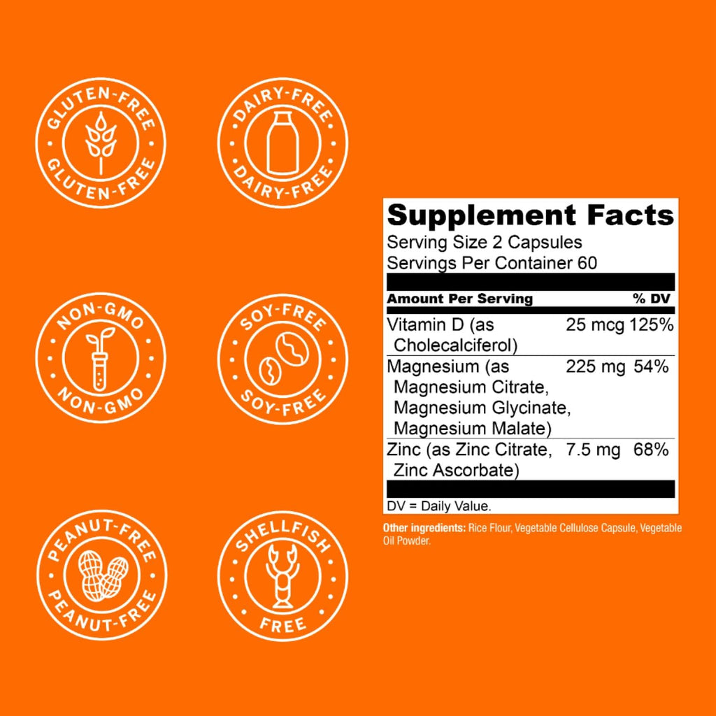Live Conscious Magwell Magnesium Zinc Vitamin D3 Supplement

