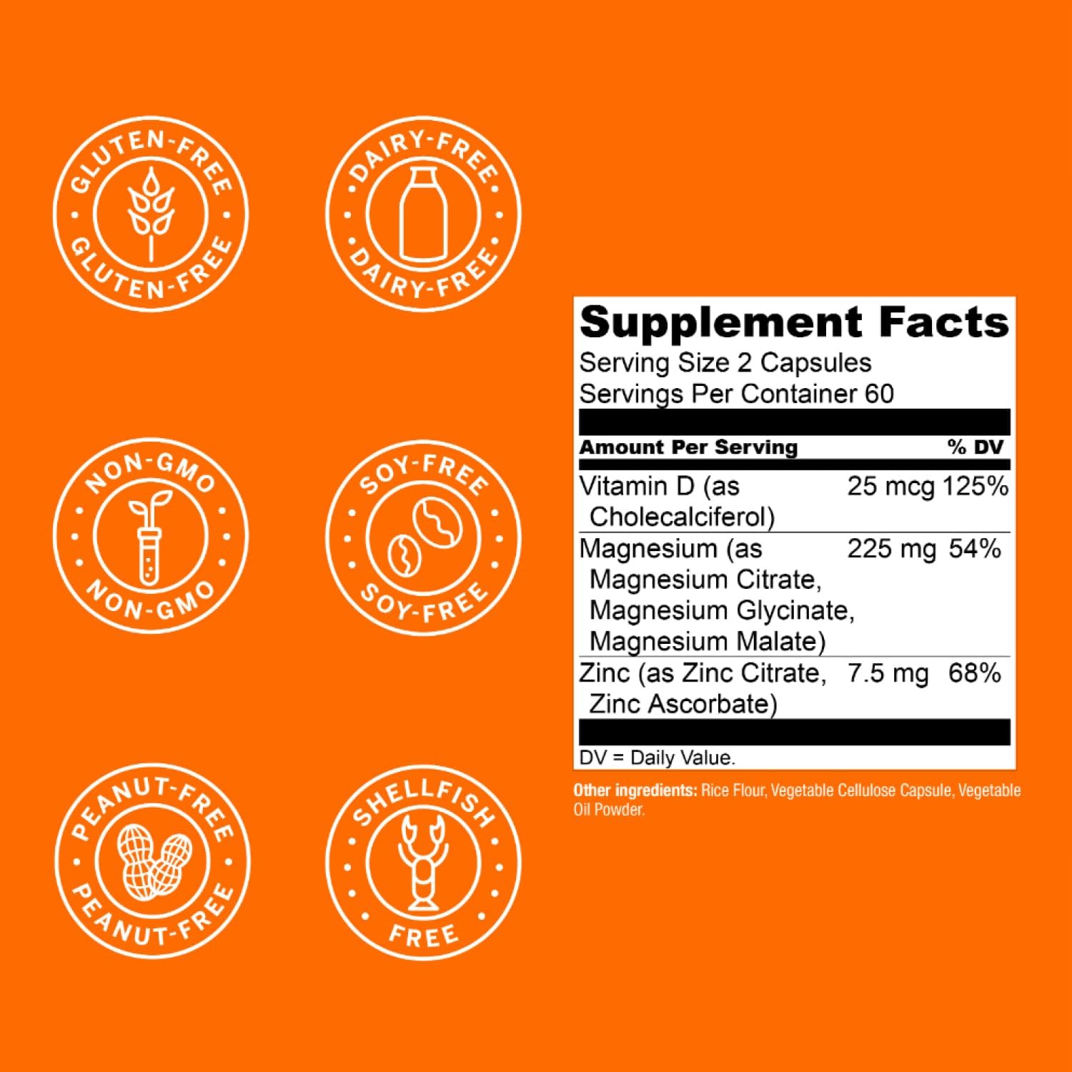 Live Conscious Magwell Magnesium Zinc Vitamin D3 Supplement

