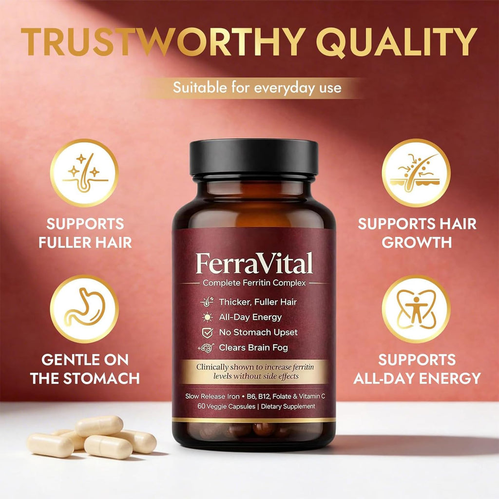 FerraVital Iron Supplement for Women Ferritin Support

