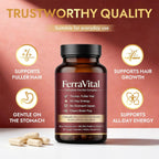 FerraVital Iron Supplement for Women Ferritin Support

