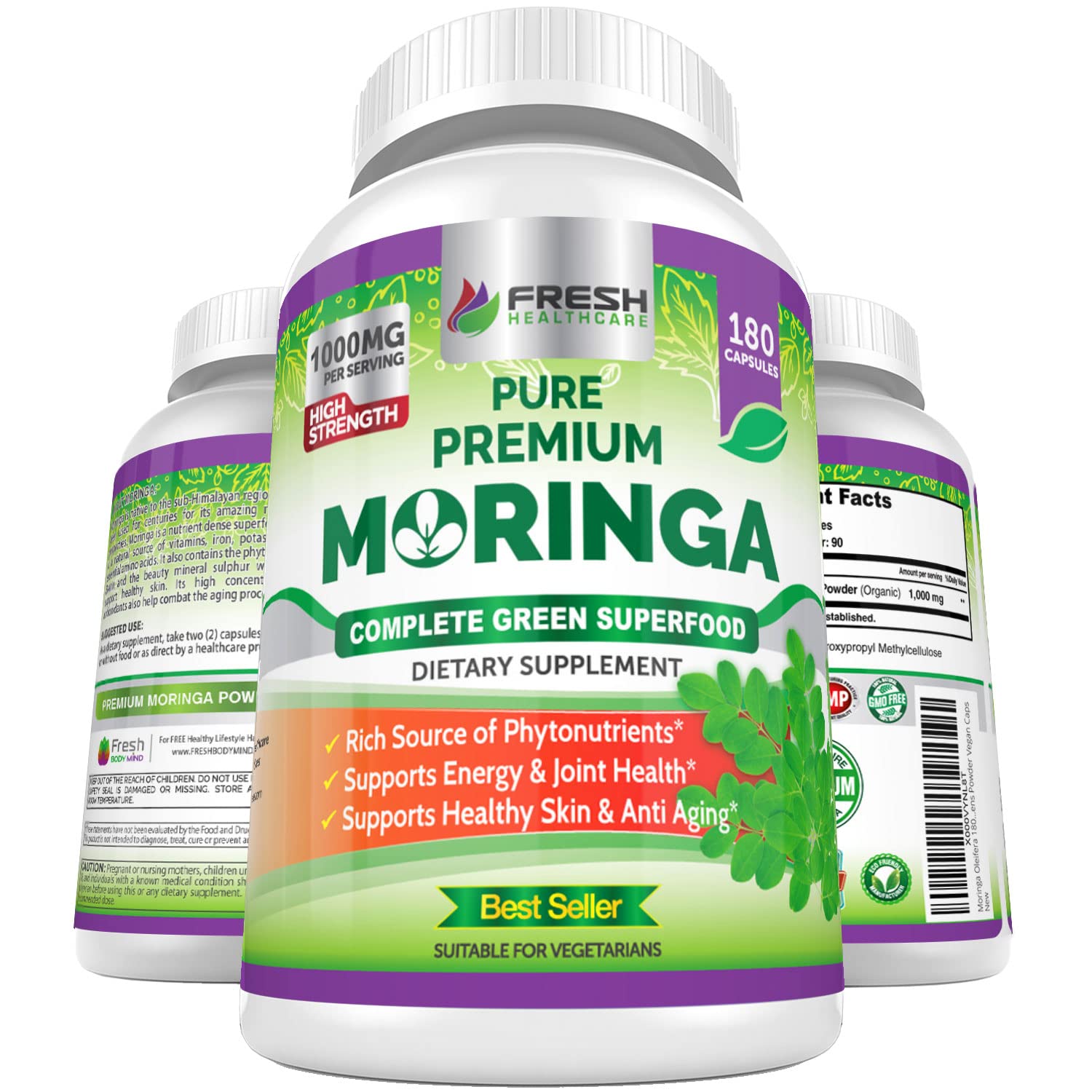 FRESH HEALTHCARE Moringa Supplement | Energy & Immunity

