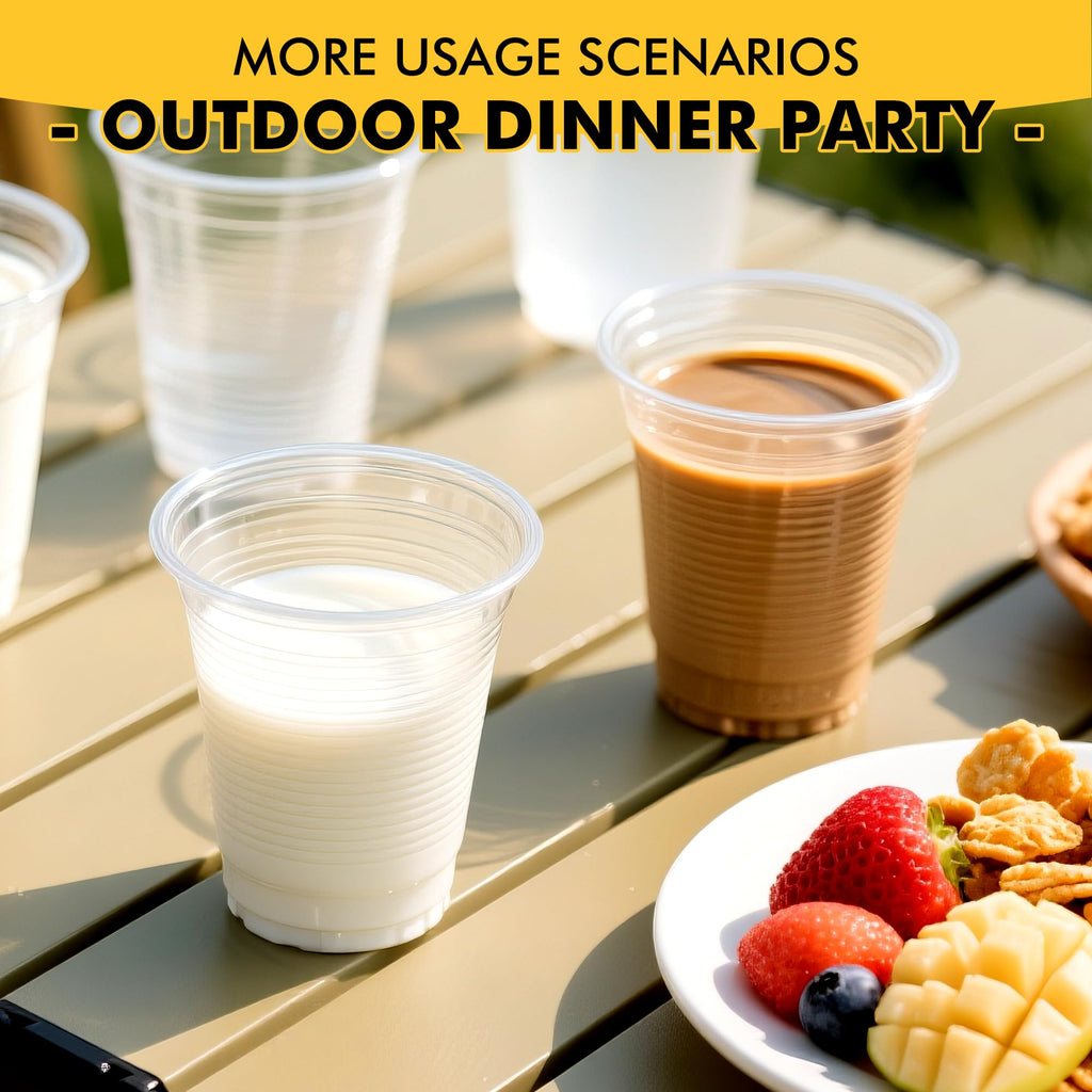 RACETOP Clear Disposable Plastic Cups for Parties

