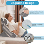 MEGCXIT Bed Wedge Pillow for Sleep Apnea – 23.6-Inch Wide Triangle Wedge

