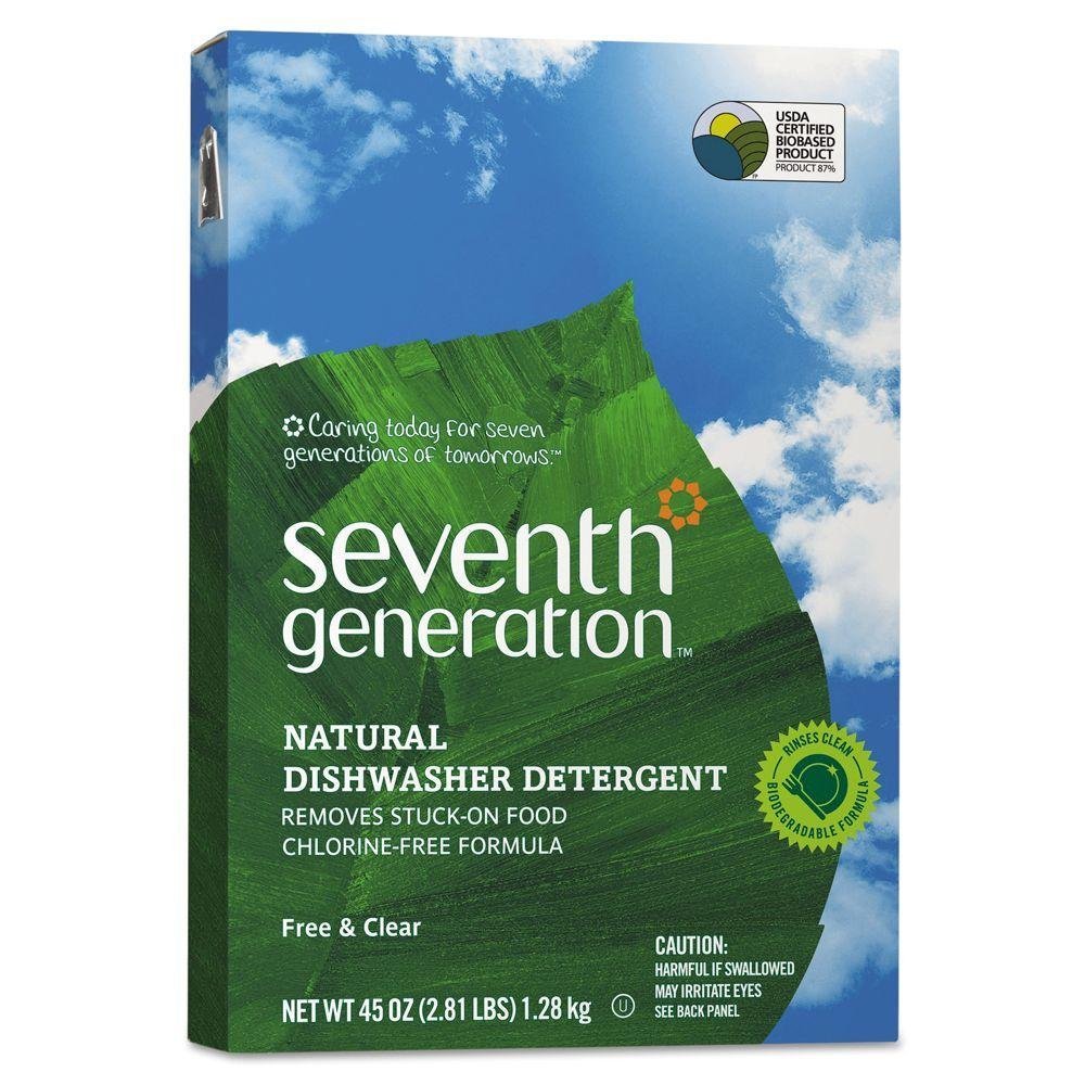 Seventh Generation Free & Clear Dishwasher Detergent Powder with Rinse Aid