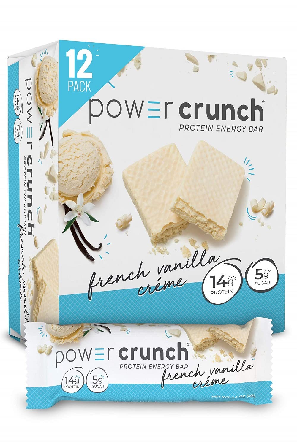 Power Crunch Protein Energy Wafer Bars High-Protein Snack