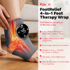Wearable Foot Massager Wrap with Heating

