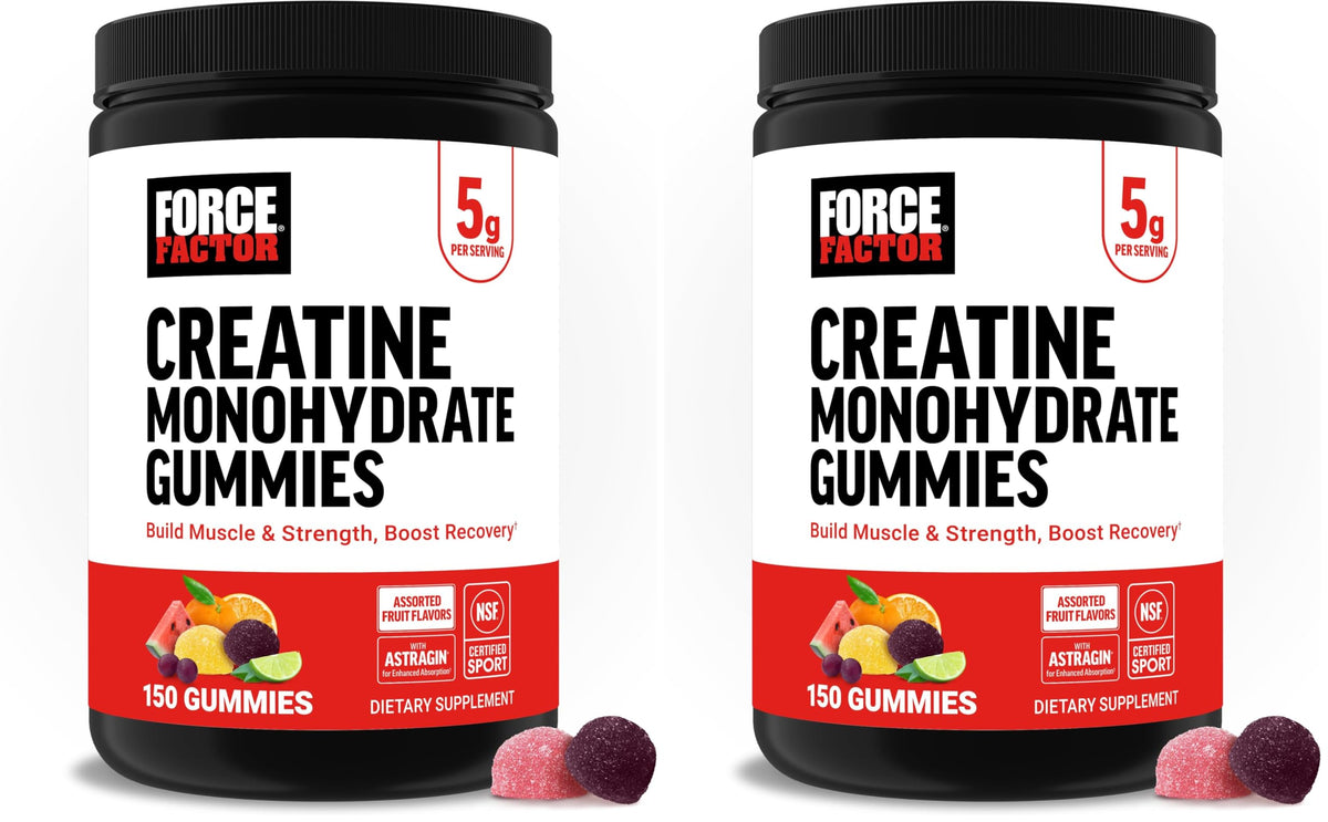 Force Factor Creatine Gummies Monohydrate NSF Certified