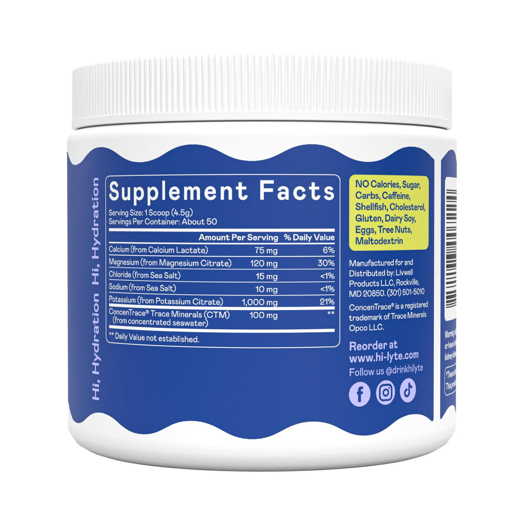 Hi-Lyte K1000 Electrolyte Powder Zero Sugar


