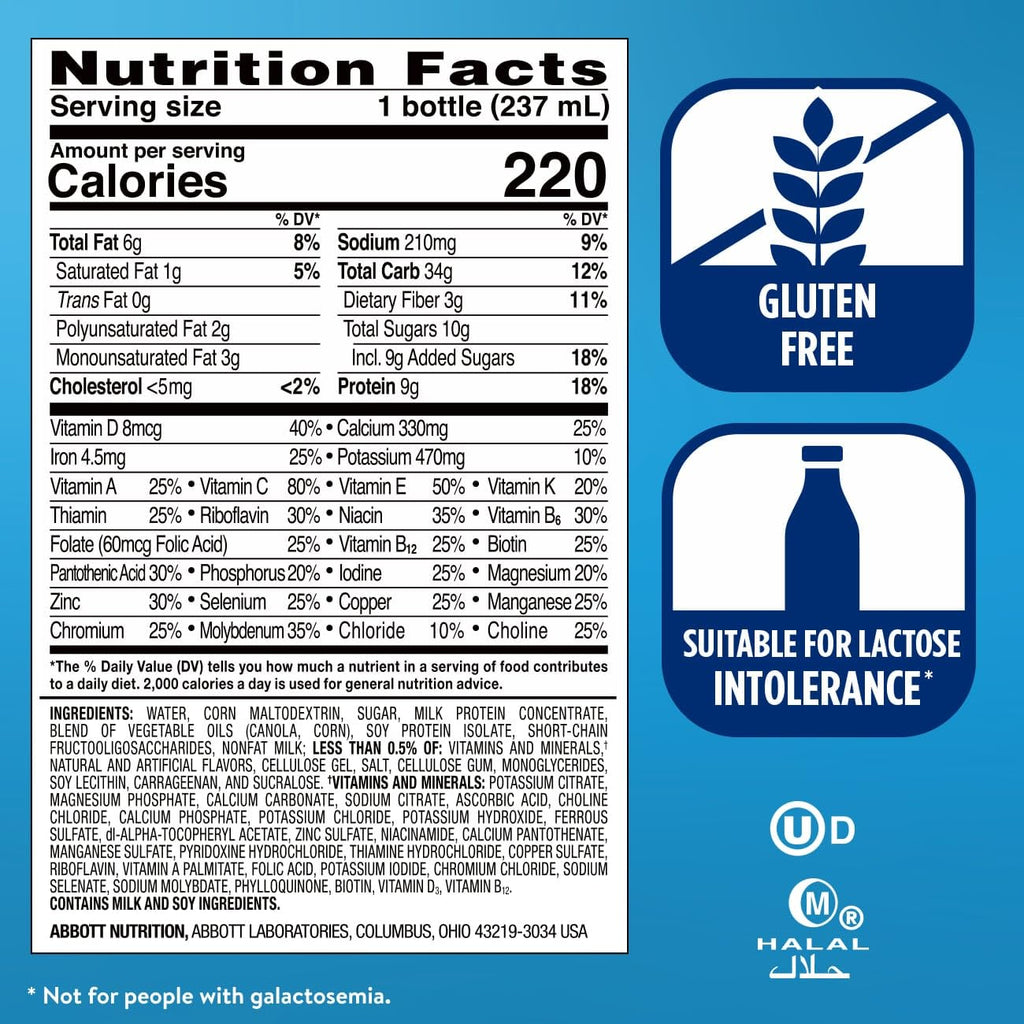 Ensure Original Nutrition Shake with Fiber Ready-to-Drink

