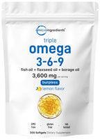 Micro Ingredients Omega-3-6-9 Softgel Complex

