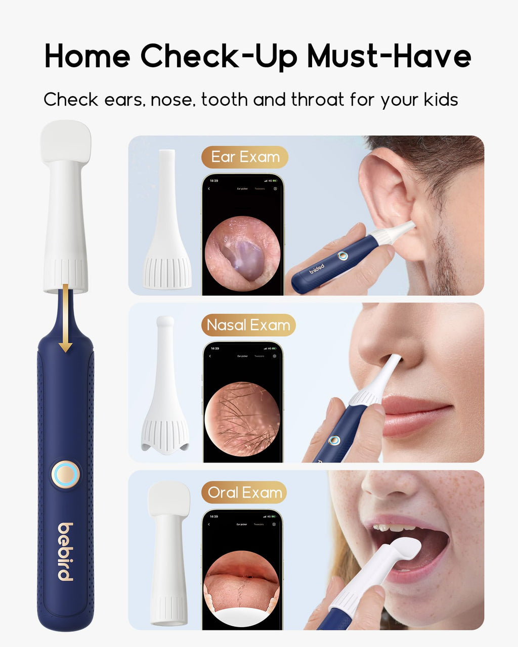 Bebird Earsight Plus R37R Ear Camera Otoscope


