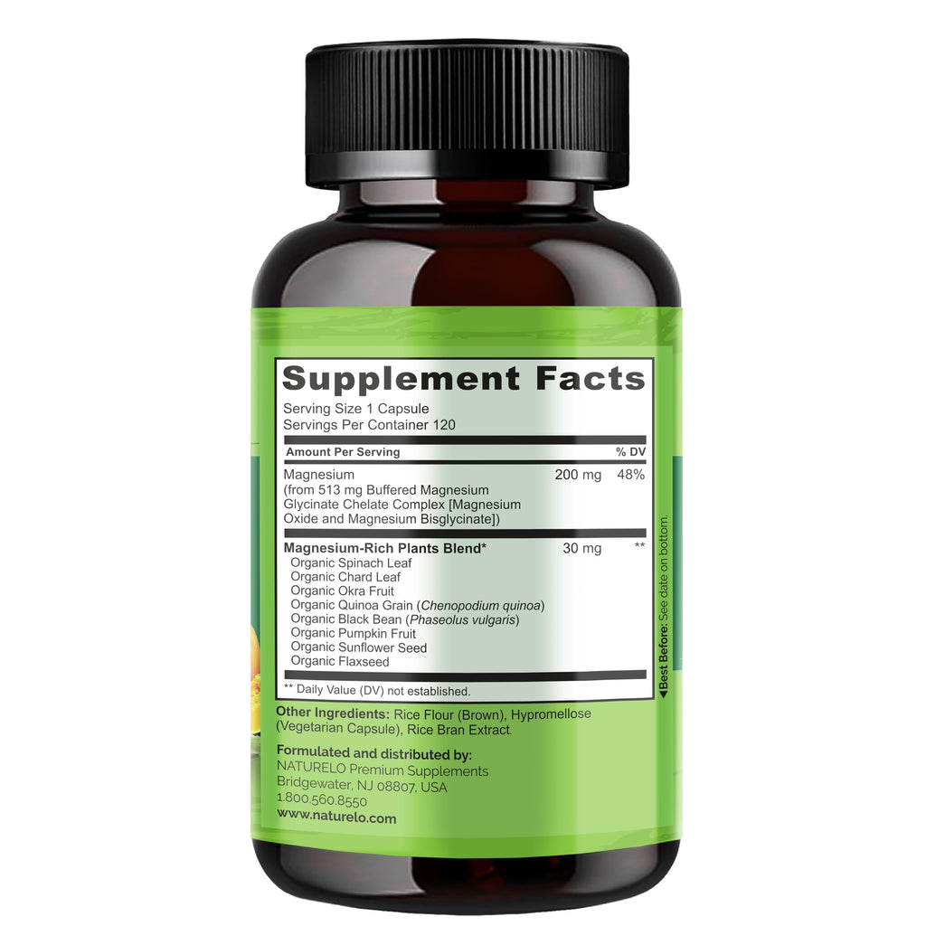 Naturelo Magnesium Glycinate Chelate Complex - Sleep & Calm

