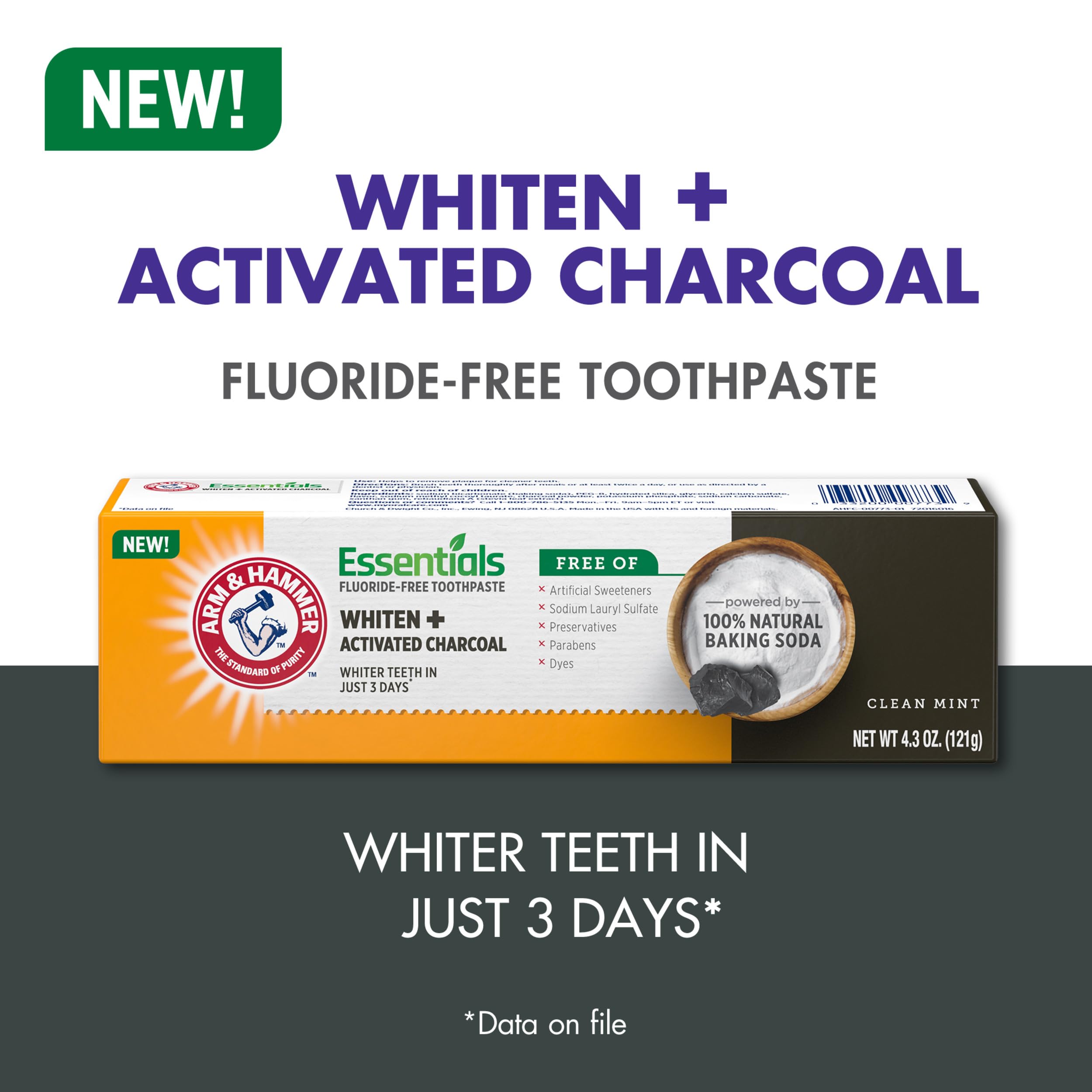 ARM & HAMMER Essentials Whitening Fluoride-Free Toothpaste

