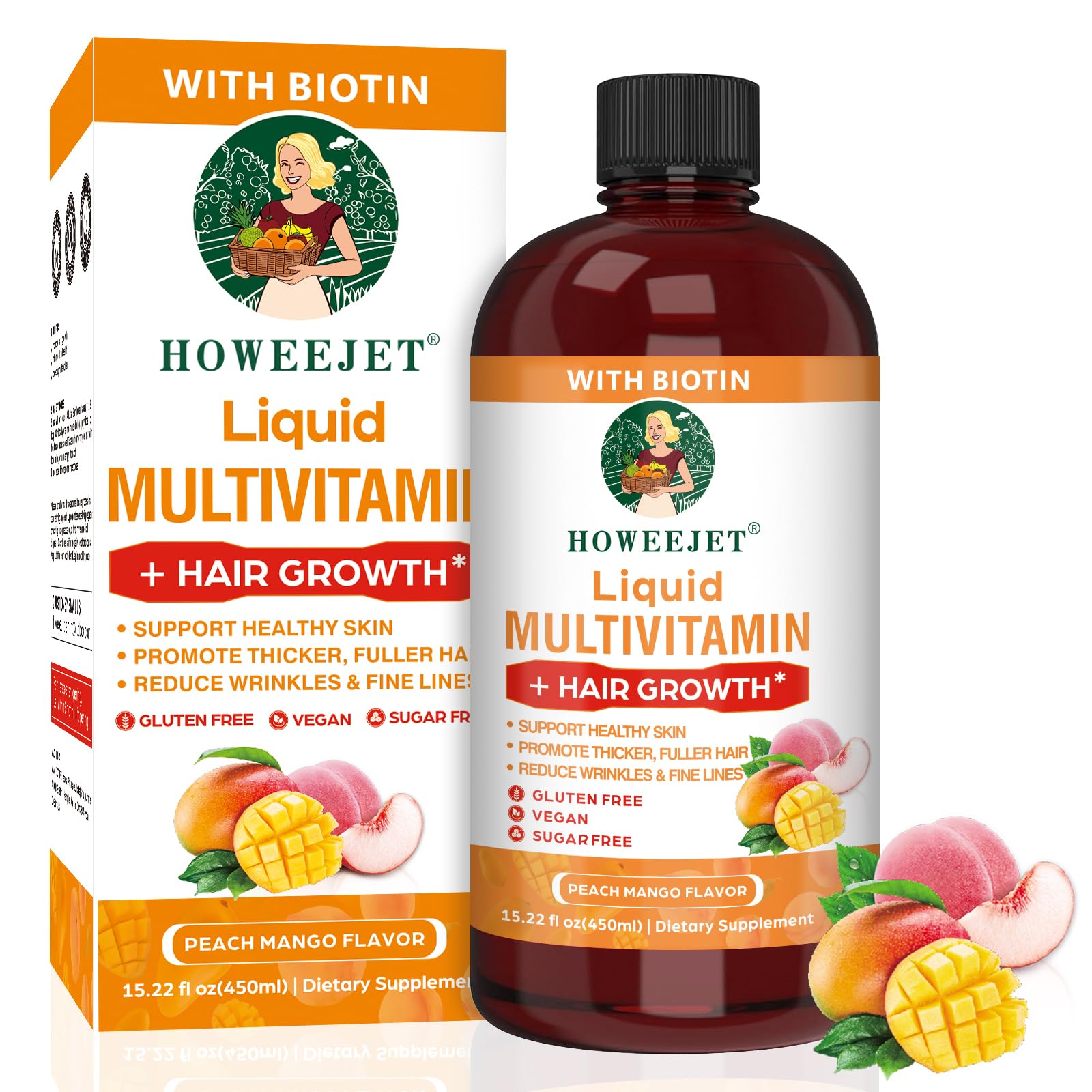 Liquid Multivitamin for Hair Growth & Skin Support

