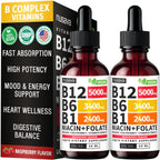 NUSAVA Vitamin B12 Liquid Drops | 5-in-1 Sublingual B Complex

