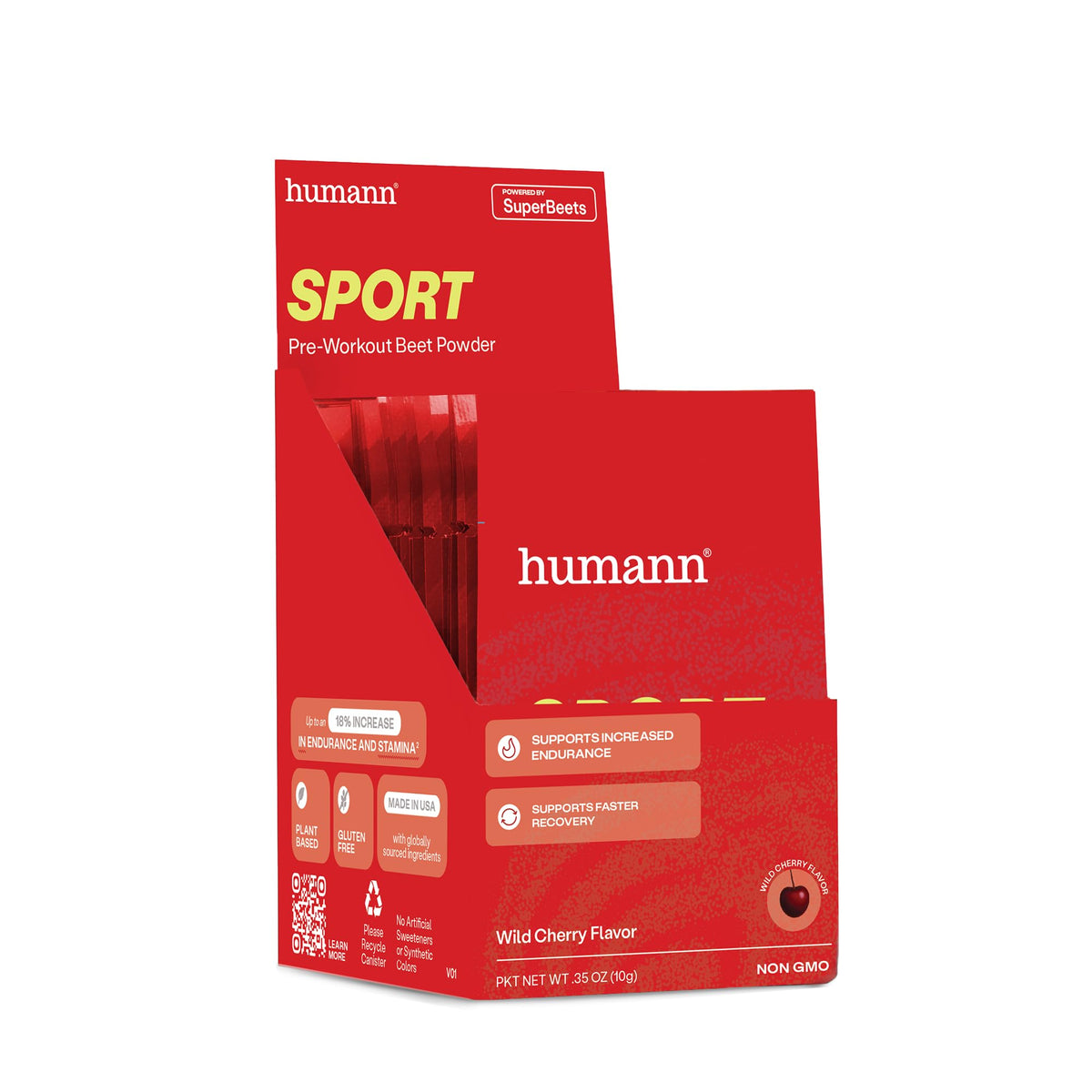 HumanN SuperBeets Sport Endurance Pre Workout Powder Nitric Oxide