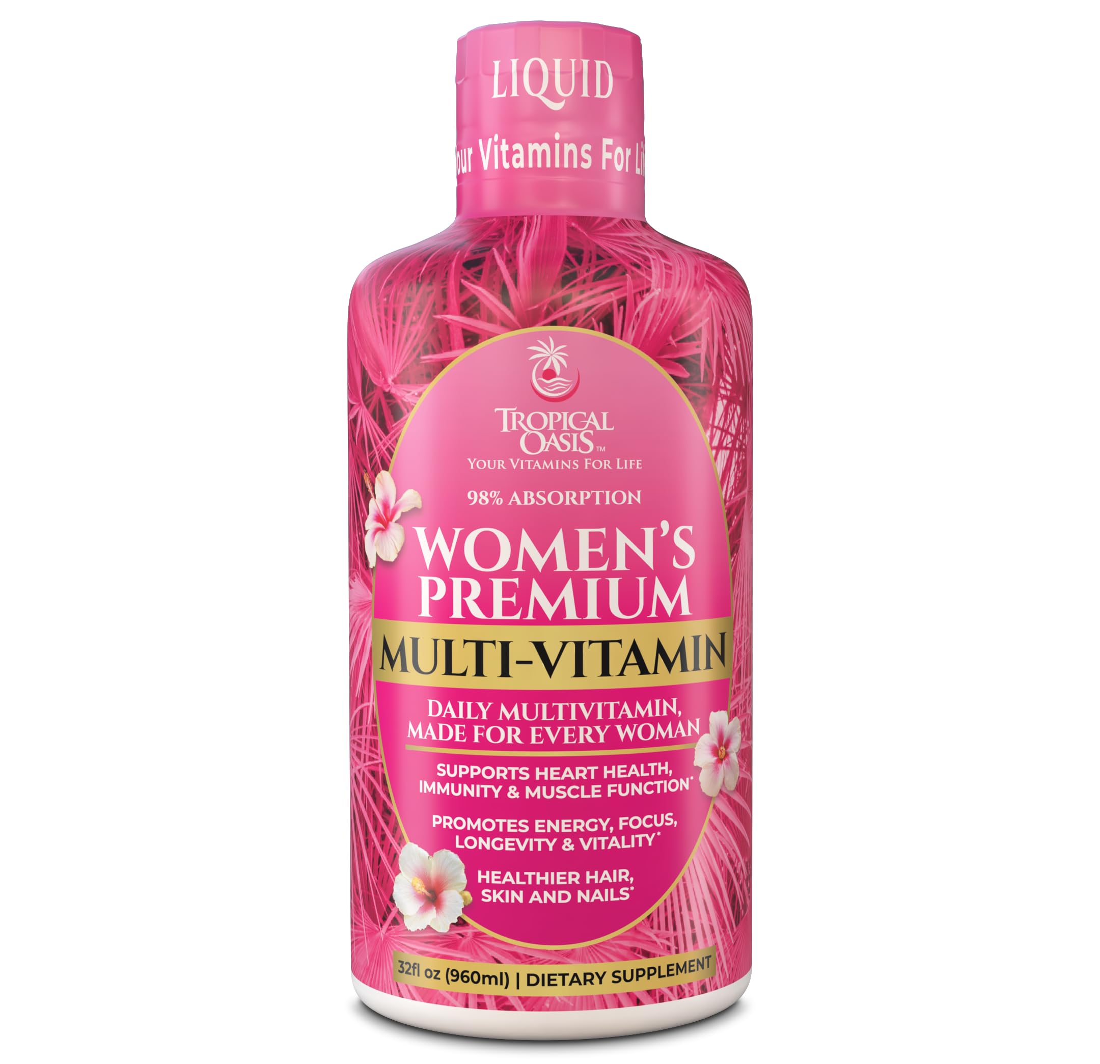 Liquid Multivitamin for Women – Tropical Oasis Formula

