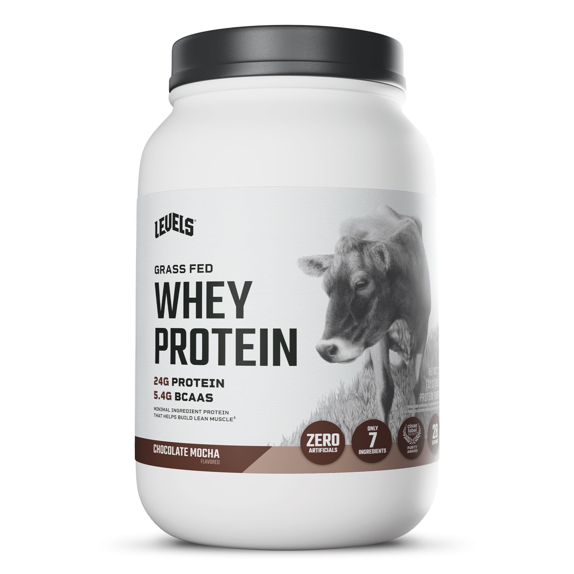 Levels Grass-Fed Whey Protein Powder No Artificials