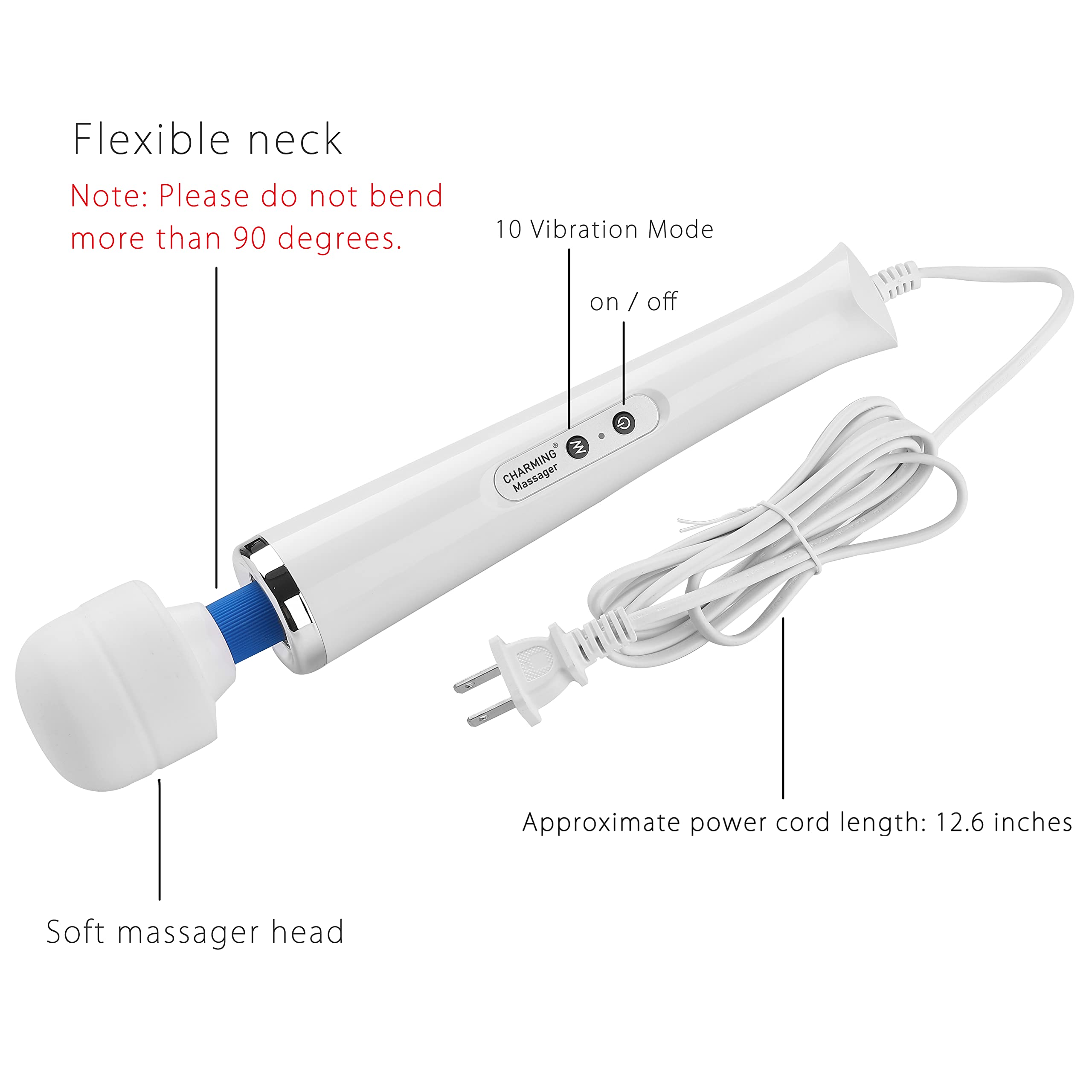CHARMING Back Massager 10-Speed Wired

