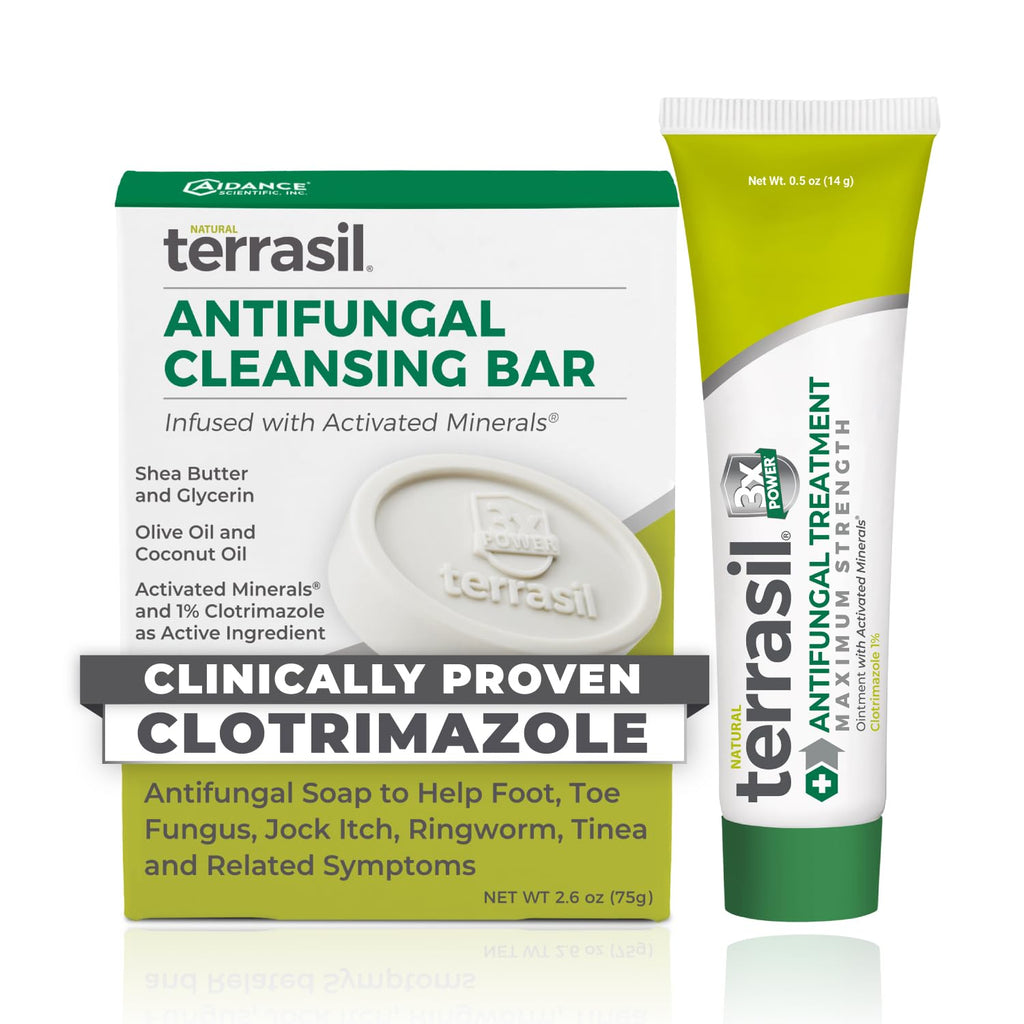 Terrasil Antifungal Cream & Soap Kit with Clotrimazole

