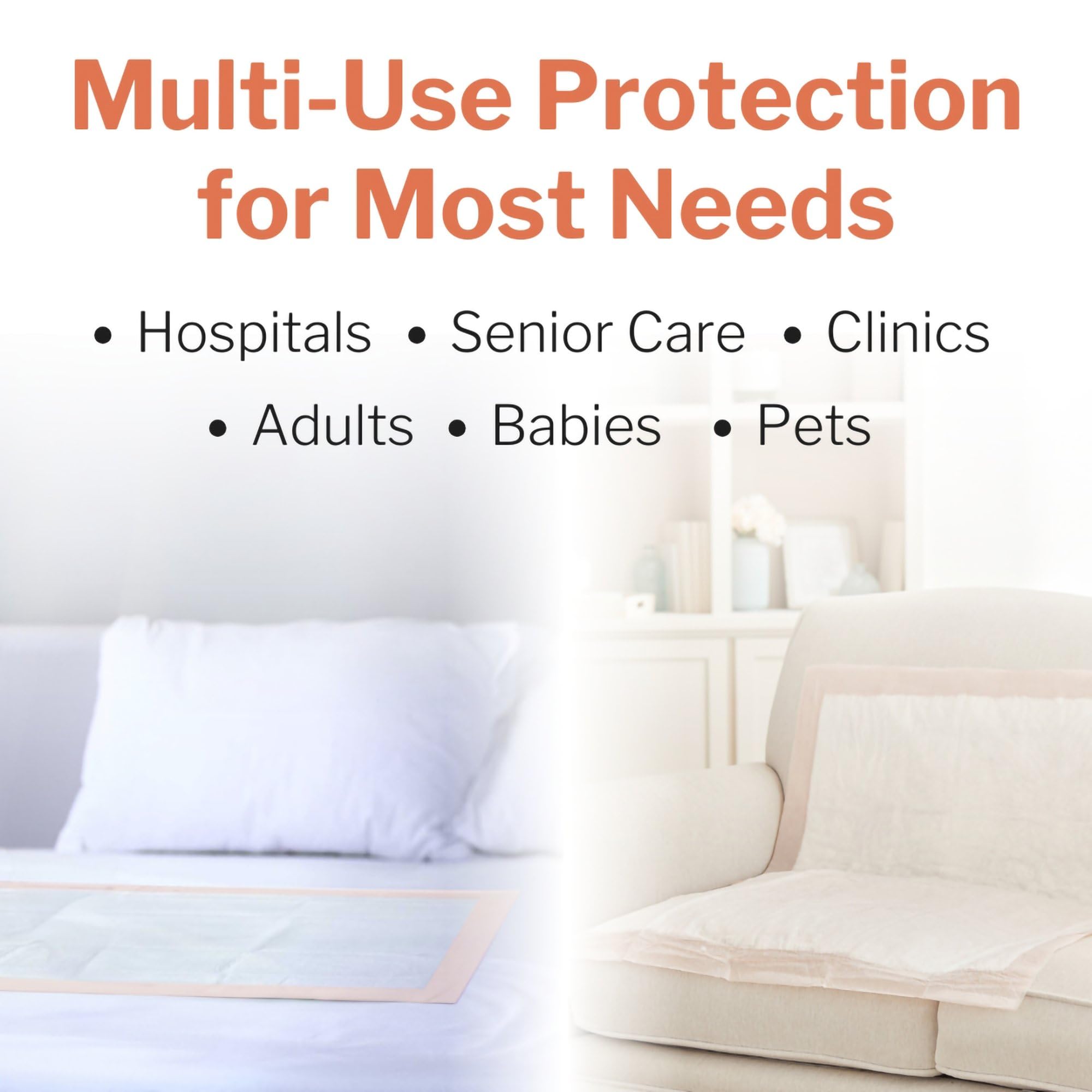 McKesson Disposable Underpads - Heavy Absorbency Incontinence Pads

