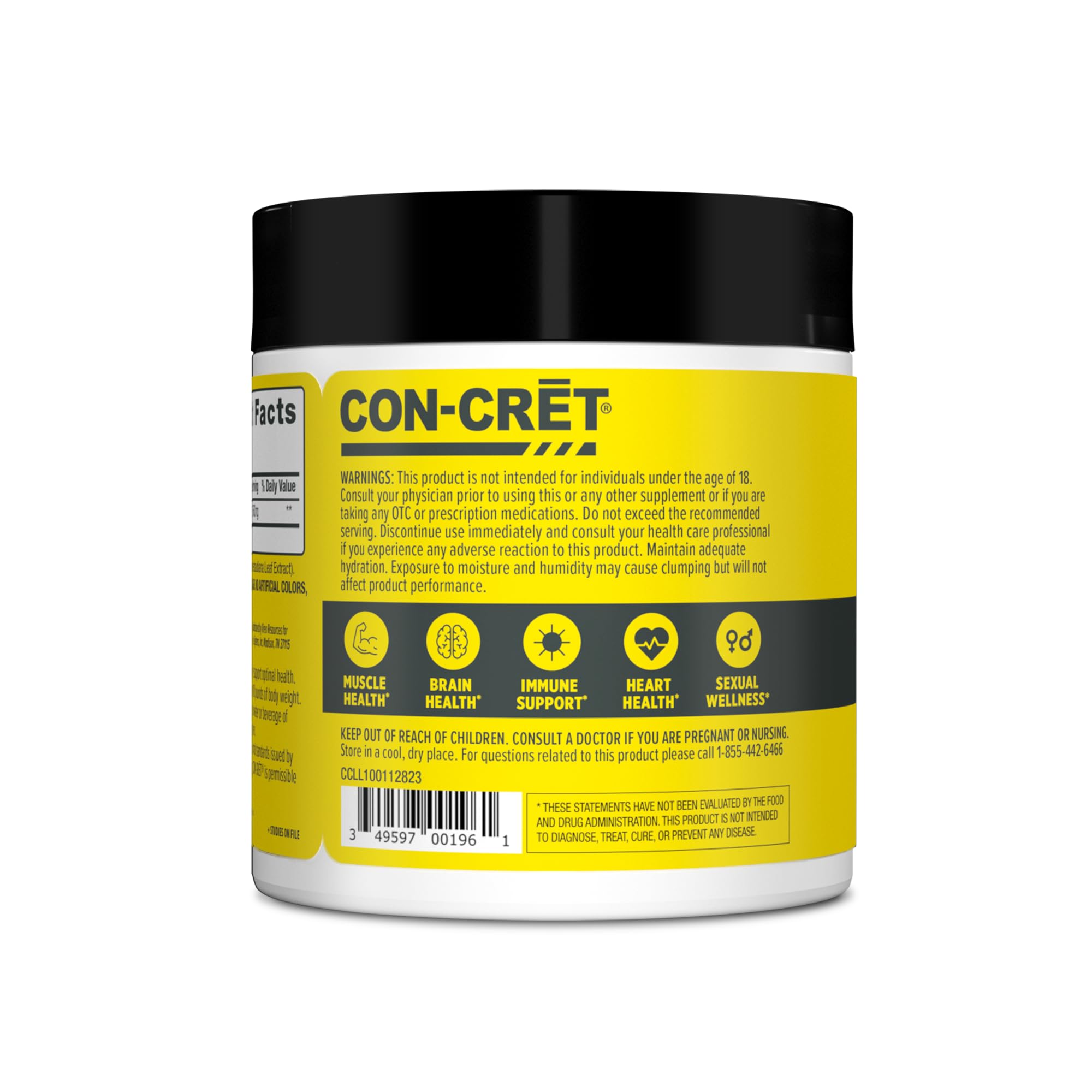 CON-CRET Creatine HCl Powder | Muscle & Cognitive Support


