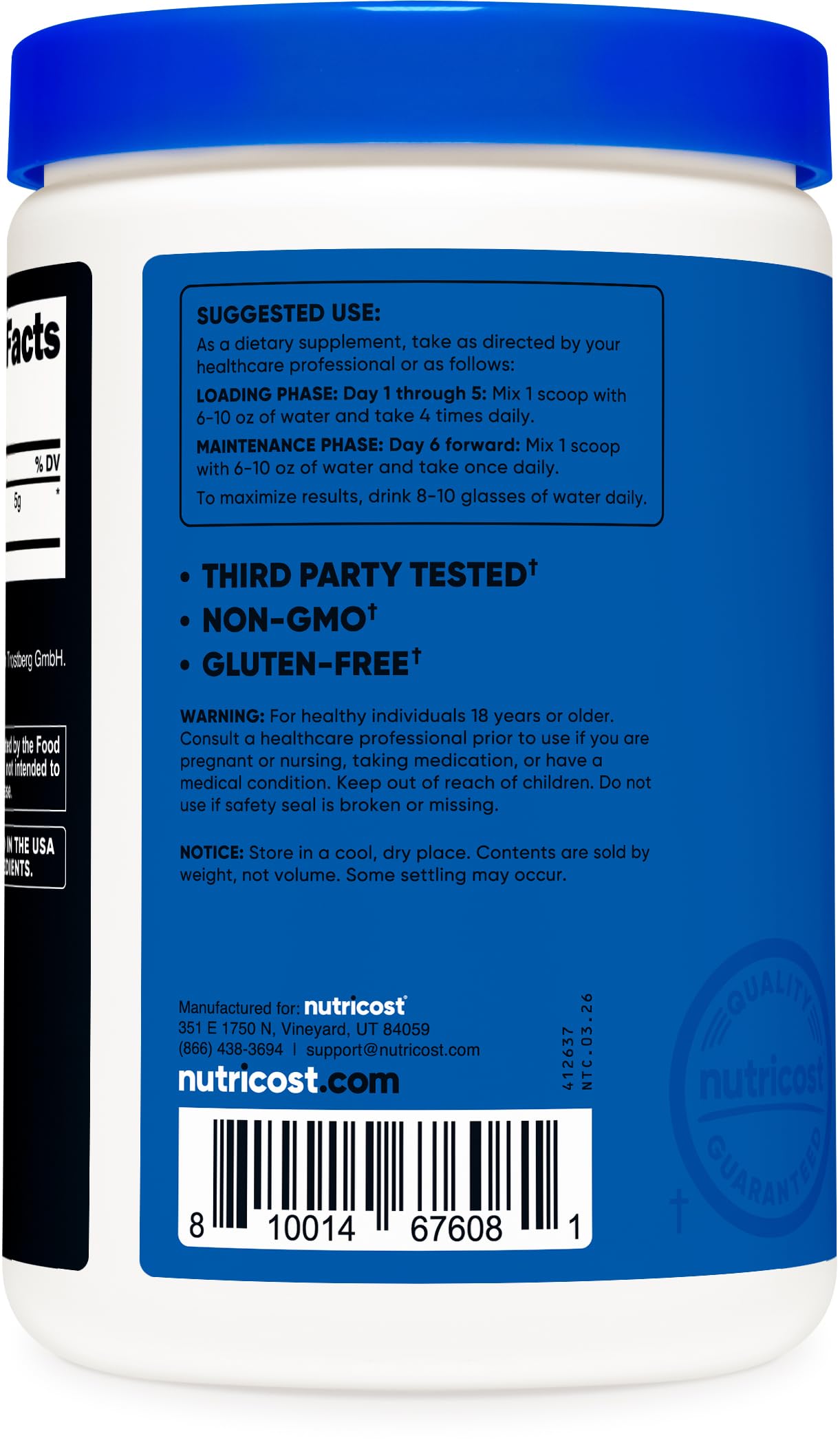 Nutricost Creapure Creatine Monohydrate 500 g

