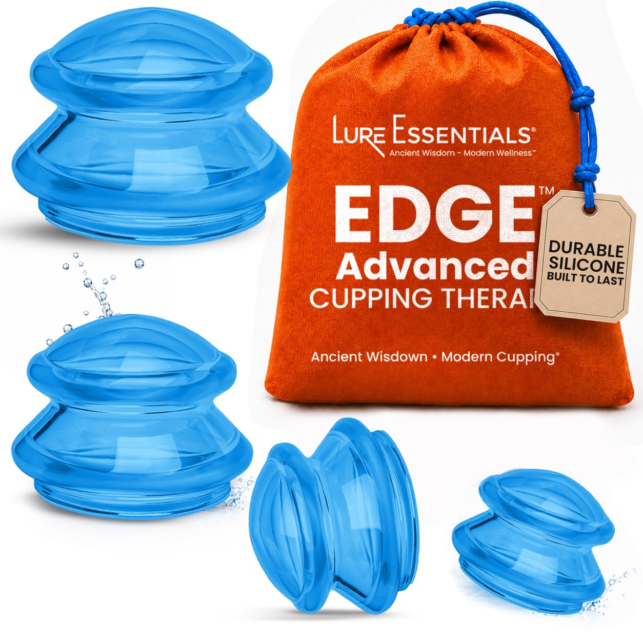 Silicone Cupping Therapy Set by Lure Essentials

