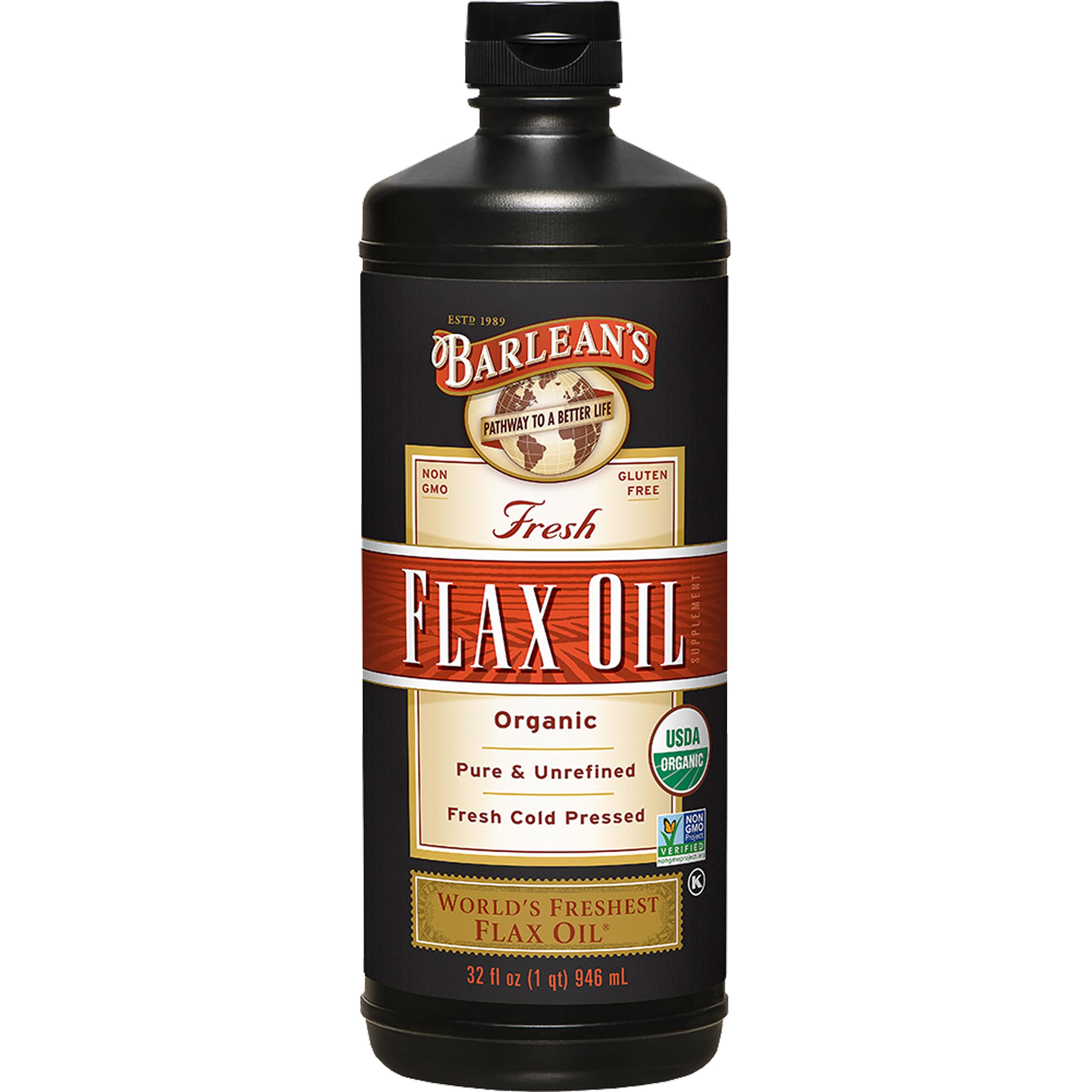 Barlean's Organic Flaxseed Oil - Cold-Pressed Omega-3

