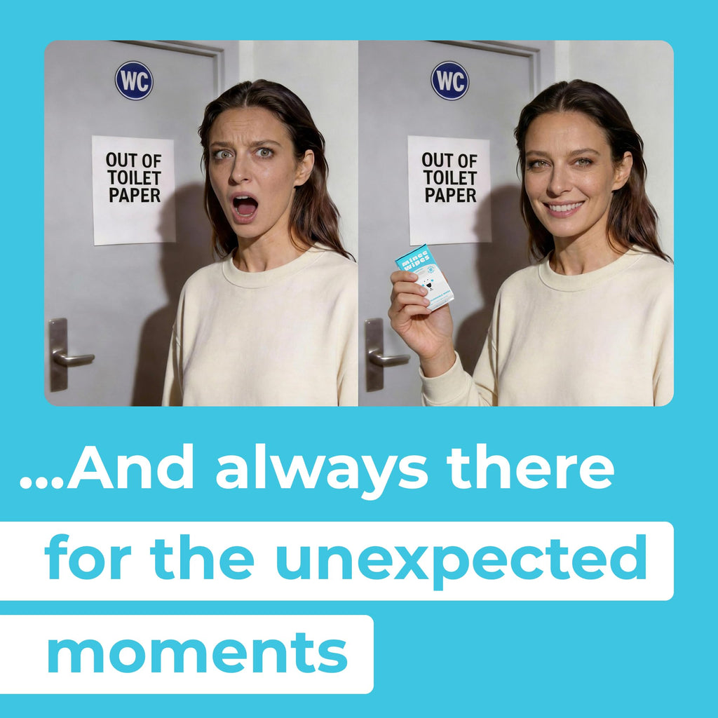 Impossibly Compact Travel Flushable Wipes – Hypoallergenic

