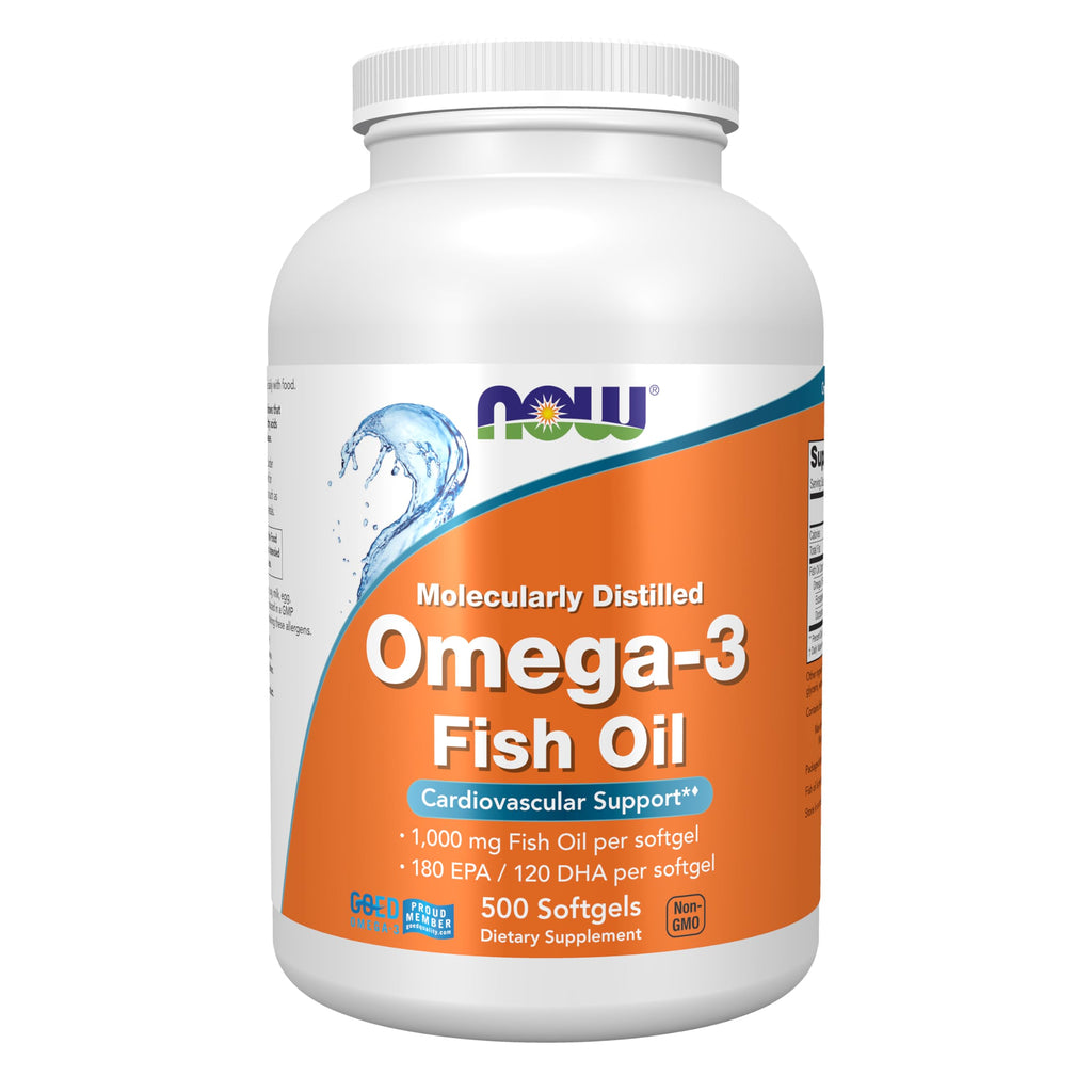 NOW Foods Omega-3 180 EPA/120 DHA Molecularly Distilled

