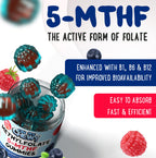 OH MY CHEWY 5-MTHF Folate Gummies – Sugar-Free B Complex

