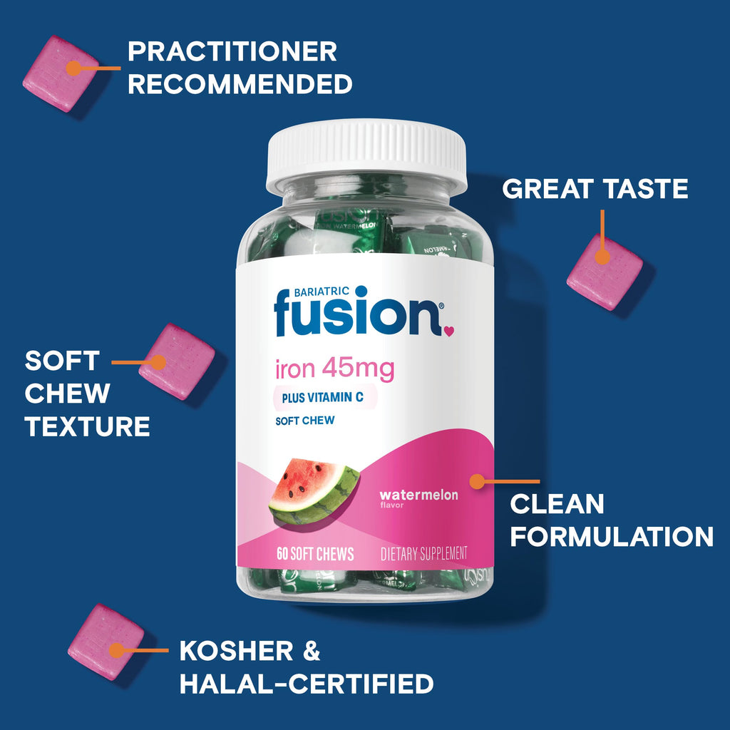 Bariatric Fusion Iron Supplement - Chewable Ferrous Fumarate

