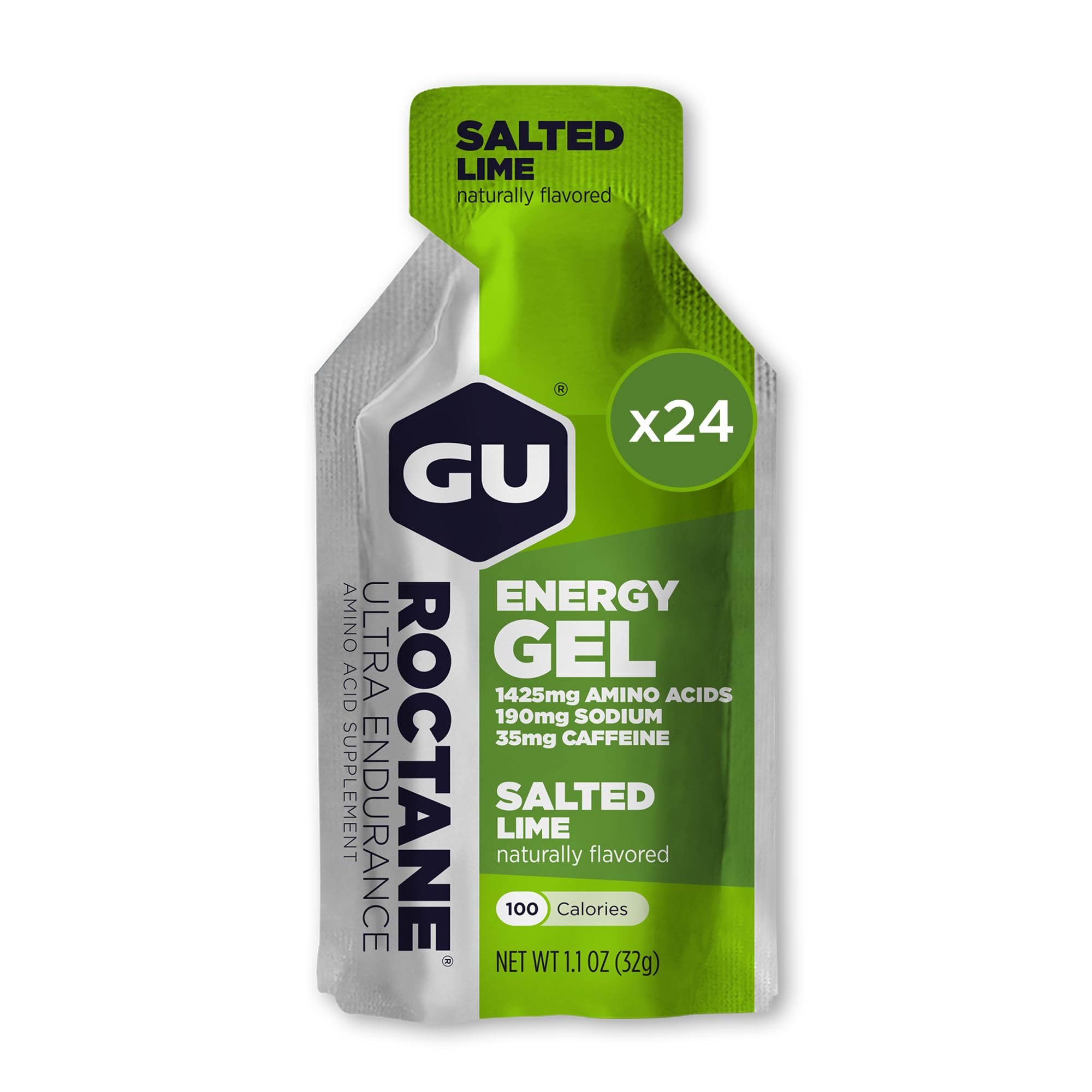 GU Roctane Ultra Endurance Energy Gel - Vegan, Gluten-Free, Kosher & Dairy-Free