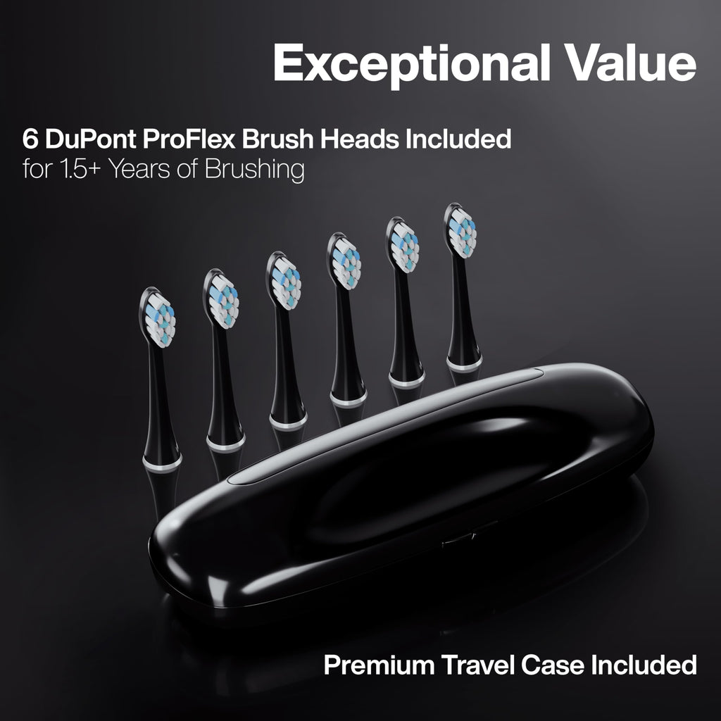 Aquasonic Black Series Electric Toothbrush | 5 Modes

