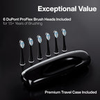 Aquasonic Black Series Electric Toothbrush | 5 Modes


