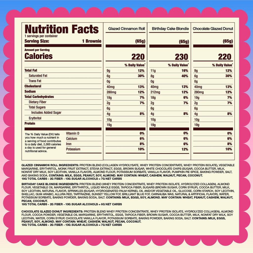 Prime Bites High Protein Brownie with Collagen | Gluten Free

