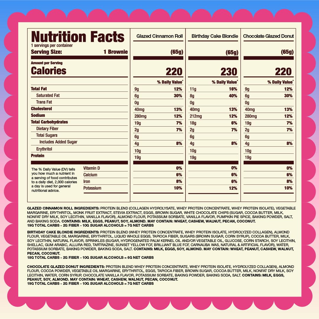 Prime Bites High Protein Brownie with Collagen | Gluten Free

