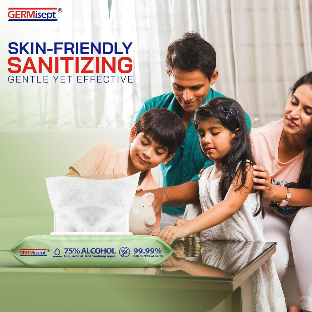 Germisept Hand Sanitizing Wipes - 75% Alcohol

