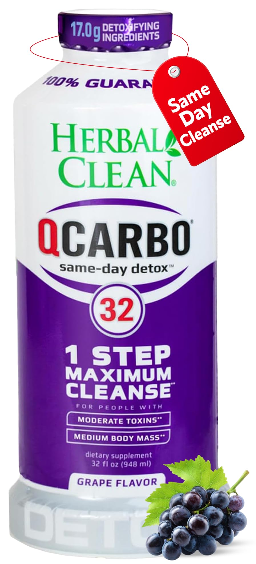 Herbal Clean Qcarbo Detox Drink | Natural Detox Support


