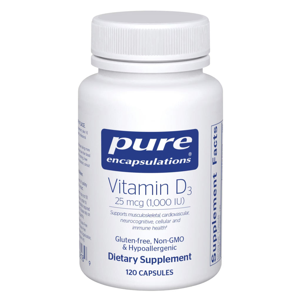 Vitamin D3 Supplement by Pure Encapsulations for Bone Health

