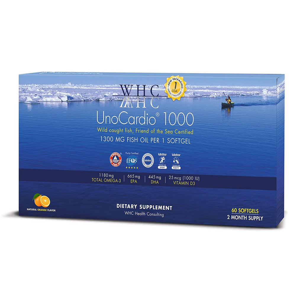 WHC UnoCardio Fish Oil Omega-3 Supplement


